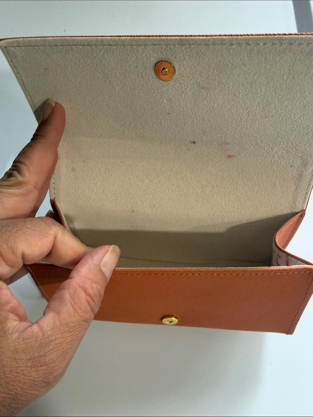 Tory Burch Orange Hard Glasses Case Only